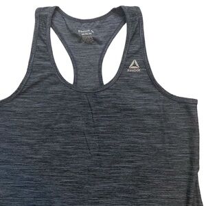 Reebok Womens Shirt Adult Medium Gray Tank Sleeveless Running Workout Training
